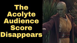 The Acolyte Rotten Tomatoes Audience Score DISAPPEARS [upl. by Lehplar894]