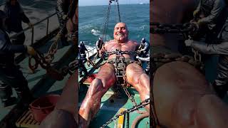 GIANT sea creature caught by fishermen at sea🌊🐟⛓️⛓️ [upl. by Clynes]