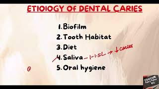 Etiology of dental caries lecture part 2 [upl. by Ikkir]