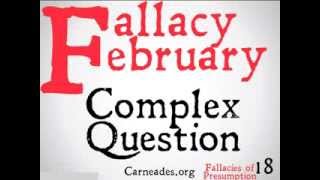 Complex Question Logical Fallacy [upl. by Bore]