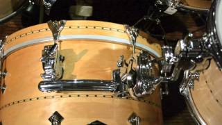 Steve Maxwell Vintage Drums  Craviotto 12x181214quot With Ludwig ATLAS Mounts  11413 [upl. by Gareth]