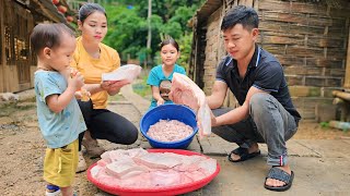 Traditional pork oil frying recipe  cooking oil from pork fat  How to prepare amp store  Pet care [upl. by Gnourt]