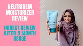 Neutriderm Moisturizer Honest Review After 5 Months Usage  Daily Moisturizer  Malayalam Review [upl. by Illac230]