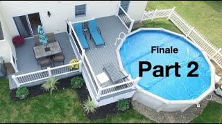 How To Build a 12x12 Two Level Pool Deck with Trex part 2 [upl. by Zurc]