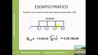 MATEMATICA FINANZIARIA LEZIONE 7 [upl. by Finley]