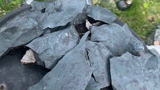 Flint Knapping Paleoindian style Blade arrowheads [upl. by Ydnes]