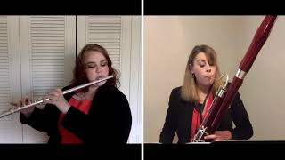 Sonatine for Flute and Bassoon by Eugene Bozza [upl. by Nnairrehs]