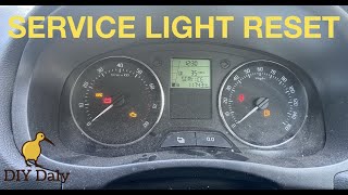 Skoda Fabia Service Light Reset Procedure [upl. by Smitty872]