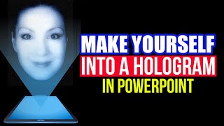 How to Make a 3D Hologram Video of Yourself in PowerPoint [upl. by Alliber]