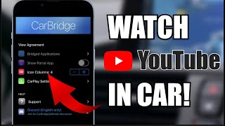 CarBridge on iOS 18  How to Watch YouTube in Car on Apple CarPlay Tutorial [upl. by Suixela]