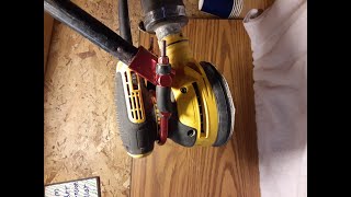 Orbital sander extension handlepole attachment SANDAID How to Attach to your orbital sander [upl. by Nellahs]