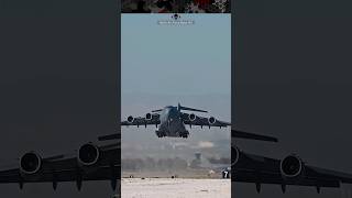 US Air Force C17 Globemaster III Takeoff [upl. by Warfourd]