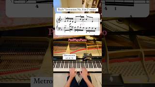 STRUGGLING a bit 😔 Bach Invention 8 in F major METRONOME 76 BPM practice mm 911 Tricky Spots [upl. by Bogosian585]