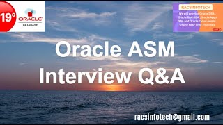 Oracle ASM Interview Question and Answers From Racsinfotech [upl. by Aloisia]