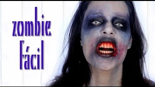 Tutorial Maquillaje Zombie fácil de hacer Makeup FX 59  Silvia Quiros [upl. by Eidnak995]