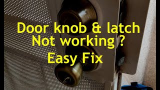 Door Lock amp Latch Repair  Clean Adjust Maintain Kwikset Schlage and Other Models [upl. by Ribaj]