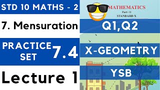 Mensuration  Practice Set 74 Lecture 1 SSC Class 10 Geometry  Area of Segment Maharashtra Board [upl. by Sihtam]