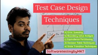 Test Case Design Techniques Fully Explained  Software Testing  SoftwaretestingbyMKT [upl. by Assenat586]