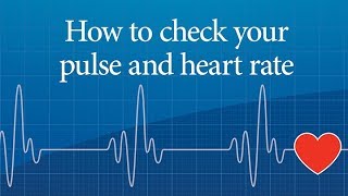 How to check your pulse and heart rate [upl. by Goldin774]