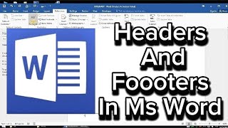 How To Insert Headers And Footers In Microsoft Word [upl. by Ainat]