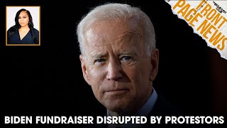 Biden NYC Fundraiser Disrupted By ProPalestine Protestors [upl. by Rehpotsyrhc]