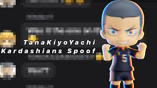 nendoroid tanakiyoyachi pillow fight😋 kardashian spoof  haikyuu text skit [upl. by Naitsabas]