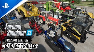 Farming Simulator 22 Premium  Garage Trailer  PS5 amp PS4 Games [upl. by Theresa]