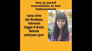 Indonesisch leren Hoe je jezelf voorstellen in het Indonesisch [upl. by Ginnie21]