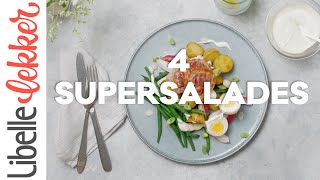 4x supersalades zo maak je een gezonde maaltijdsalade [upl. by Josie]