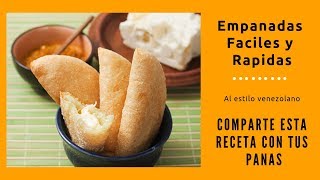 Como hacer empanadas de queso venezolanas facil y rapido  Easy Venezuelan Cheese Empanadas [upl. by Narmi405]