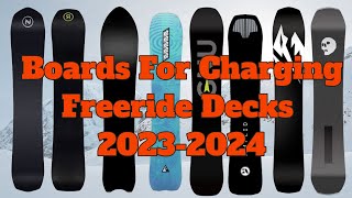 The Top 5 Freeride Snowboards of 20232024 [upl. by Havens413]