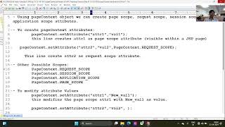 67 pageContext Attributes in JSP  JSP Tutorial  2024 10 23 09 25 49 [upl. by Hgiellek]