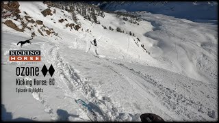 ozone  Kicking Horse 3724 Double Diamond in Fresh Powder [upl. by Ynnal516]