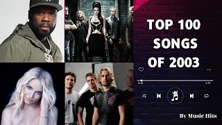 TOP 100 SONGS OF 2003  MUSIC OF 2003 [upl. by Ttirb]