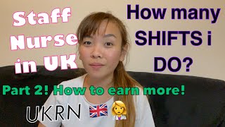 How Many EXTRA SHIFTS i do Staff Nurse UK  OT and Bank Shift its worth it [upl. by Enedan507]