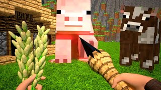 The PigZilla Spawning  Minecraft Animation [upl. by Elbys119]