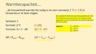 Warmtecapaciteit C [upl. by Demott]