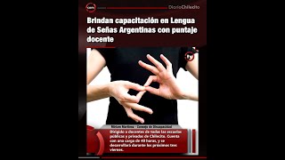 Brindan capacitación en Lengua de Señas Argentinas con puntaje docente [upl. by Attenyl123]