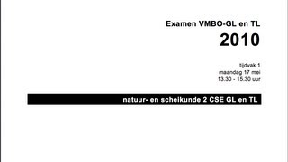 Uitleg Examen Nask2 Scheikunde GL en TL 2010 tijdvak 1 [upl. by Adnih]