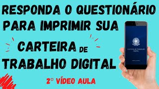 Como obter a carteira de Trabalho e Previdência Social Digital  PASSO A PASSO [upl. by Shivers373]