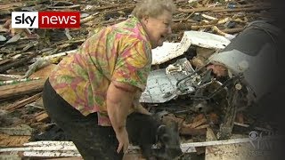 Oklahoma Tornado Dog Emerges From Debris [upl. by Ahtael323]