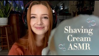 ˚🫧˚• ݁‧ Shaving Cream ASMR  BlueYeti  Minimal Talking ˚🫧˚• ݁‧ [upl. by Rayle]