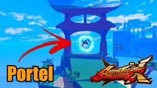 HOW TO FIND THE PORTAL in ANIME FIGHTING SIMULATOR X [upl. by Beitch]