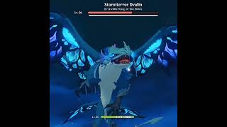 Dvalin Stormterror💥  Final fight ⚔️  genshinimpact adventure anime [upl. by Etnoval]