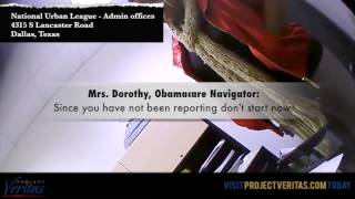 CAUGHT ON TAPE Obamacare Navigators Counsel Applicants to quotLiequot [upl. by Lefton271]