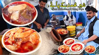 Pakistans BEST Street Food  Sher Muhammad Paye Farosh vs Peshawar Siri Paye  Food Pakistani  Paya [upl. by Jaymee294]