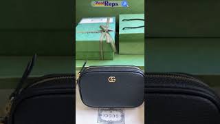 Gucci GG Marmont Super Mini Shoulder Bag 772759 Black [upl. by Anivlem671]