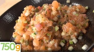 Recette du Tartare de saumon facile et rapide  750g [upl. by Wieren]