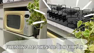 Fiz um móvel para cooktop gastando pouco  móvel de marcenaria DIY para cooktop [upl. by Aznola]