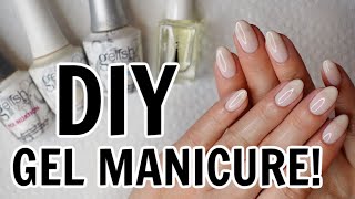 StepbyStep Gel Manicure ATHOME  SAVE TIME amp [upl. by Ydniw]